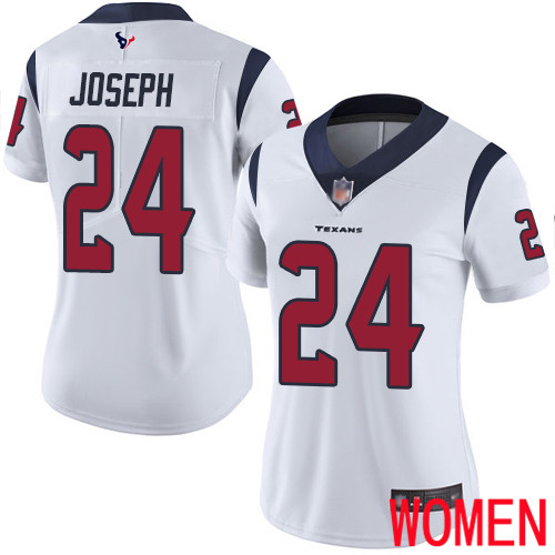 Houston Texans Limited White Women Johnathan Joseph Road Jersey NFL Football 24 Vapor Untouchable